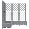 Fioriera e Graticcio PP 120x120x121,5 cm Grigio Chiaro - immagine 10 | SolPatio - Image 10 of 16