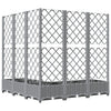 Fioriera e Graticcio PP 120x120x121,5 cm Grigio Chiaro - immagine 7 | SolPatio - Image 7 of 16