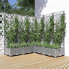 Fioriera e Graticcio PP 120x120x121,5 cm Grigio Chiaro - immagine 1 | SolPatio - Image 1 of 16