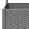 vidaXL Garden Planter with Trellis, PP, 120x40x136cm, Light Grey - Image 11 of 15