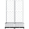 Fioriera da Giardino con Graticcio Bianco 80x40x121,5 cm PP - immagine 5 | SolPatio - Image 5 of 16
