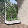 vidaXL Maceta de Jardín con Celosía en PP 80x40x136 cm, Blanco - Image 3 of 39