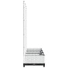 vidaXL Garden Planter with Trellis, PP, 120x40x121.5 cm, White - Image 4 of 7