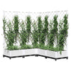 vidaXL Jardinera con Celosía de PP 120x40x136 cm Blanca - Image 20 of 23