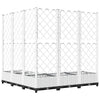 Fioriera da Giardino con Graticcio Bianco 80x40x121,5 cm PP - immagine 7 | SolPatio - Image 7 of 16