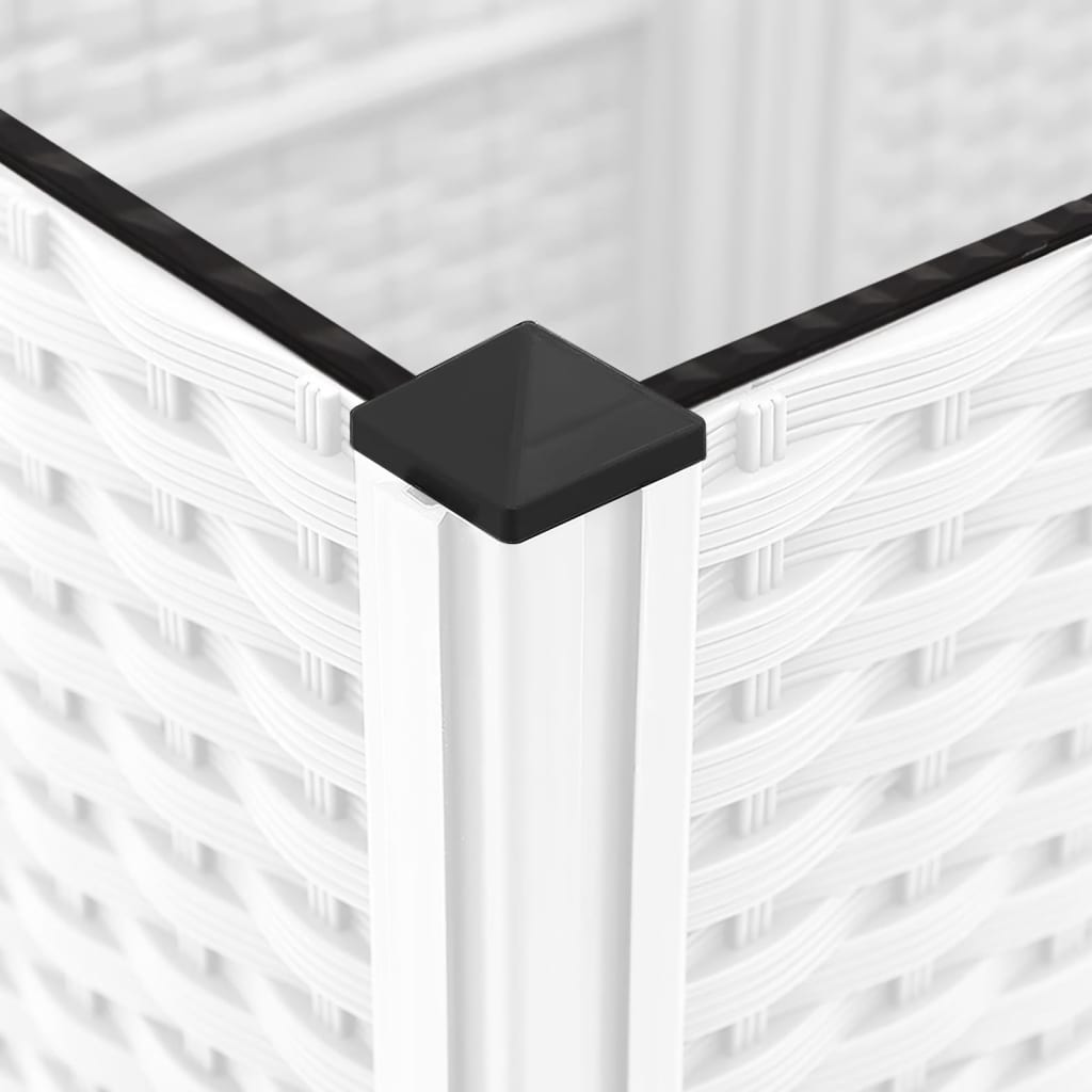 Fioriera da Giardino con Graticcio Bianco 80x40x121,5 cm PP - immagine 11 | SolPatio - Image 11 of 16