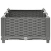 vidaXL Raised Planter, Polypropylene, 80x40x23 cm, Light Gray - Image 15 of 33