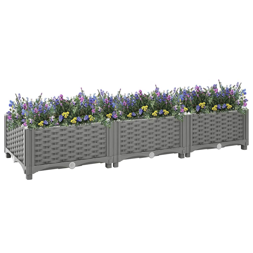 vidaXL Fioriera Rialzata 120x40x71 cm in Polipropilene - Image 6 of 44