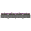 vidaXL Raised Planter, Polypropylene, 160x40x38 cm, Light Grey - Image 16 of 60