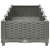 vidaXL Raised Planter, Polypropylene, 160x40x38 cm, Light Grey - Image 22 of 60