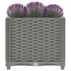vidaXL Raised Planter, Polypropylene, 160x40x38 cm, Light Grey - Image 13 of 60