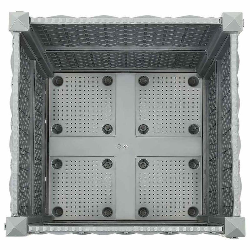 vidaXL Raised Planter, Polypropylene, 160x40x38 cm, Light Grey - Image 19 of 60