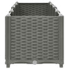 vidaXL Raised Planter, Polypropylene, 160x40x38 cm, Light Grey - Image 26 of 60