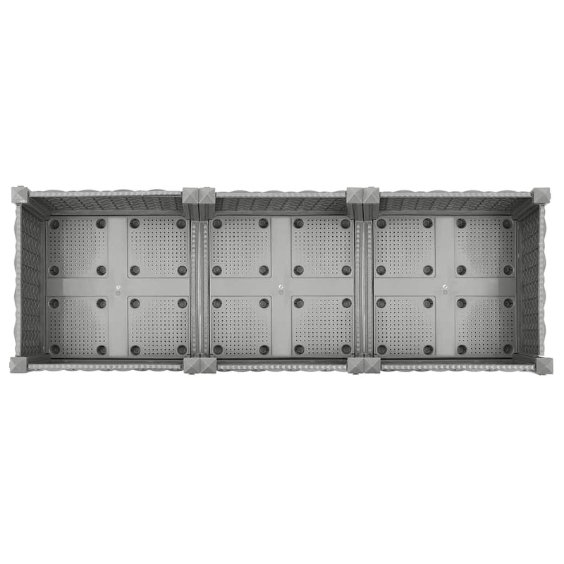 vidaXL Fioriera Rialzata 120x40x71 cm in Polipropilene - Image 17 of 44