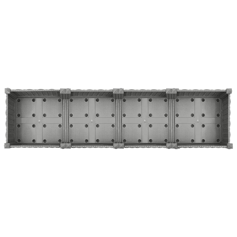 vidaXL Fioriera Rialzata 120x40x71 cm in Polipropilene - Image 21 of 44