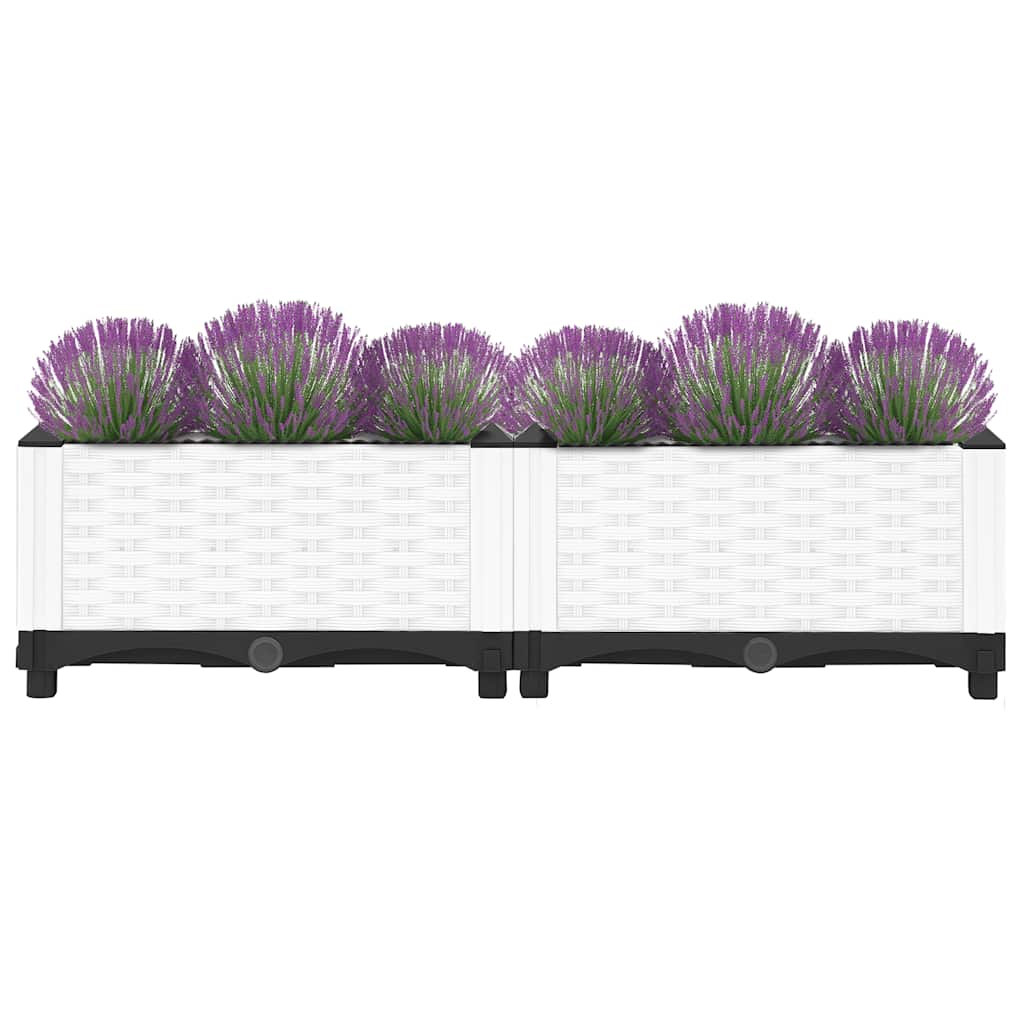 vidaXL Fioriera Rialzata 80x40x38 cm in Polipropilene - Image 15 of 50