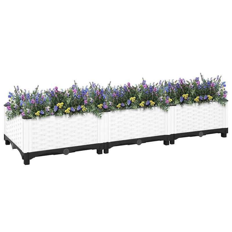 vidaXL Fioriera Rialzata 160x40x23 cm in Polipropilene - Image 4 of 52
