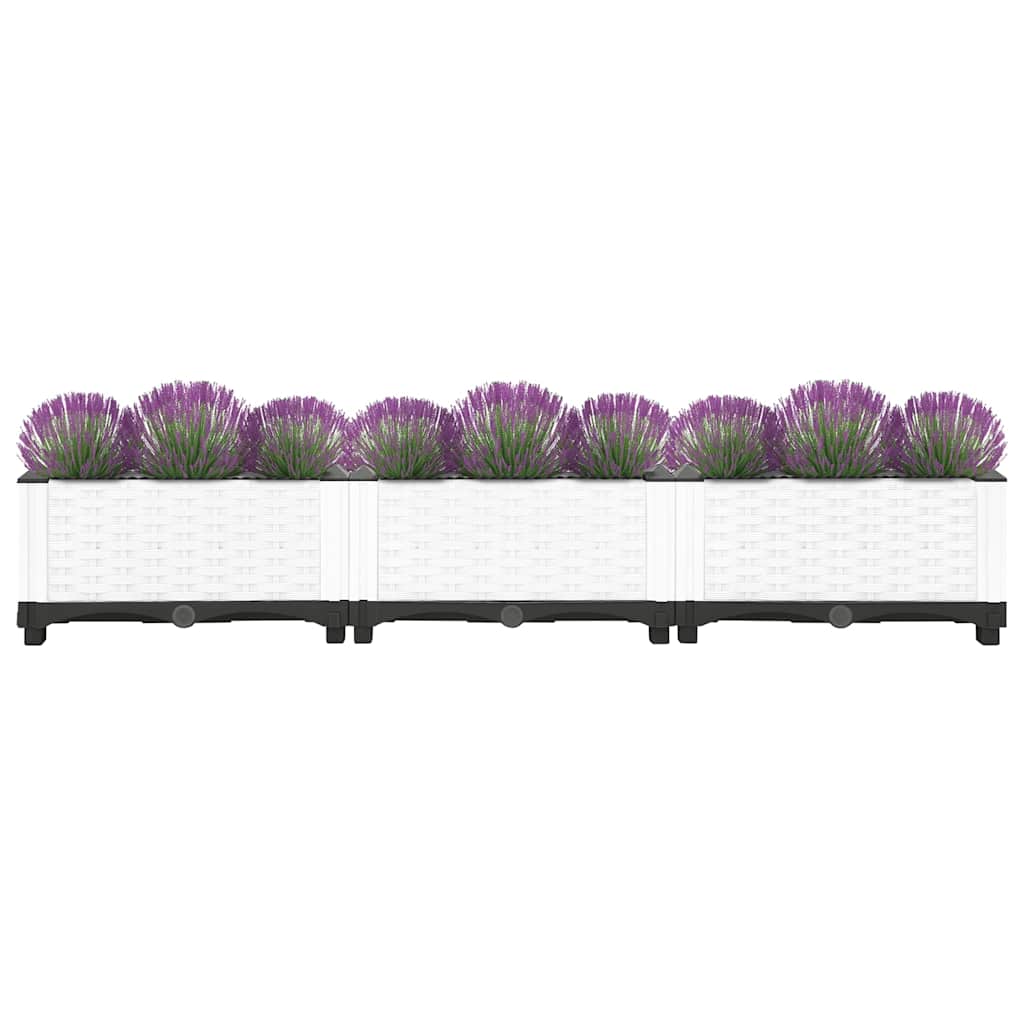 vidaXL Fioriera Rialzata 160x40x23 cm in Polipropilene - Image 13 of 52