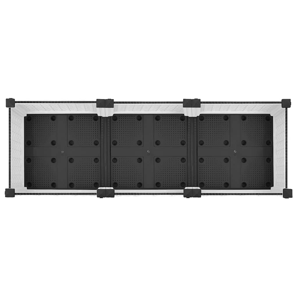 vidaXL Fioriera Rialzata 120x40x71 cm in Polipropilene - Image 27 of 44