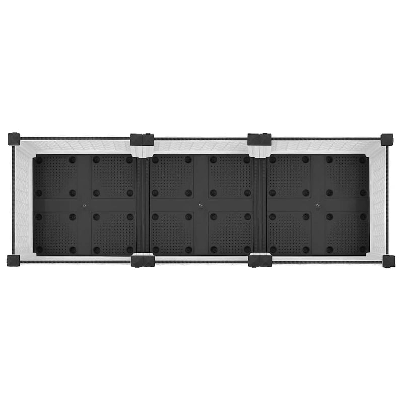 vidaXL Fioriera Rialzata 120x40x71 cm in Polipropilene - Image 27 of 44