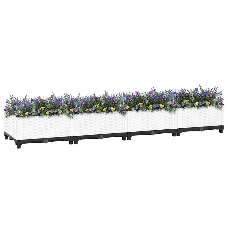 vidaXL Fioriera Rialzata 160x40x23 cm in Polipropilene - Image 7 of 52