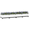 vidaXL Raised Planter, Polypropylene, 160x40x38 cm, Light Grey - Image 7 of 60
