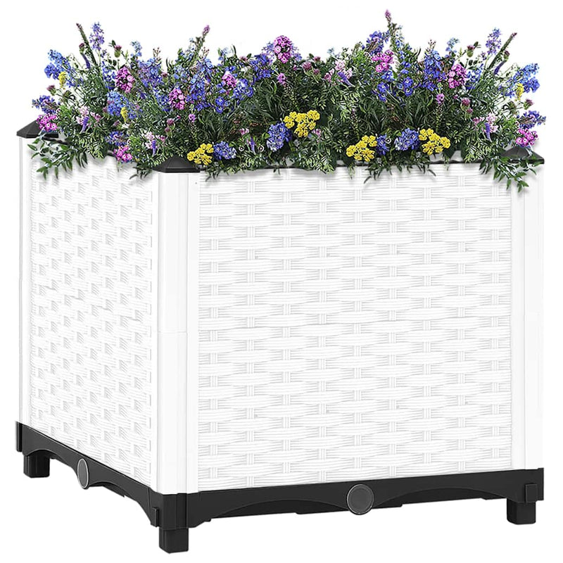 vidaXL Raised Planter, Polypropylene, 160x40x38 cm, Light Grey - Image 6 of 60