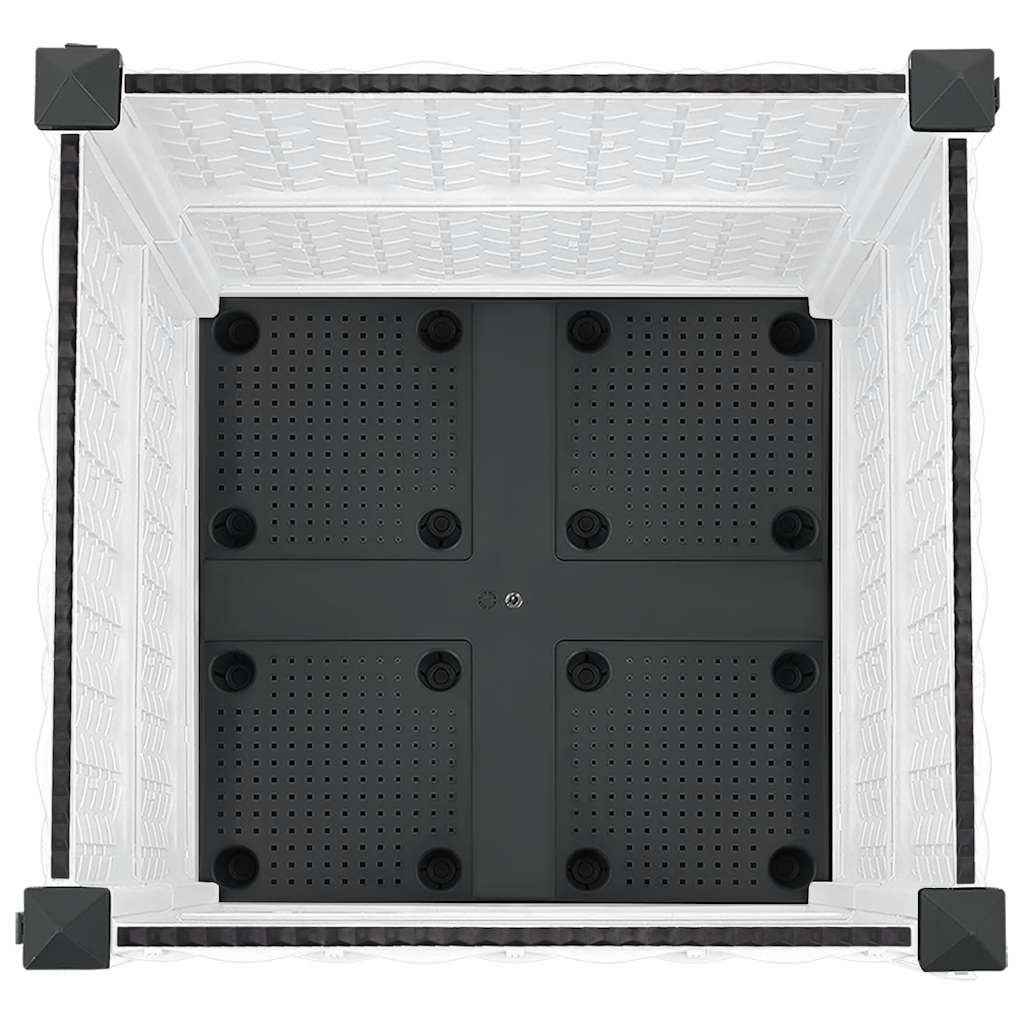 Fioriera Rialzata 40x40x38 cm in Polipropilene - immagine 6 | SolPatio - Image 6 of 13