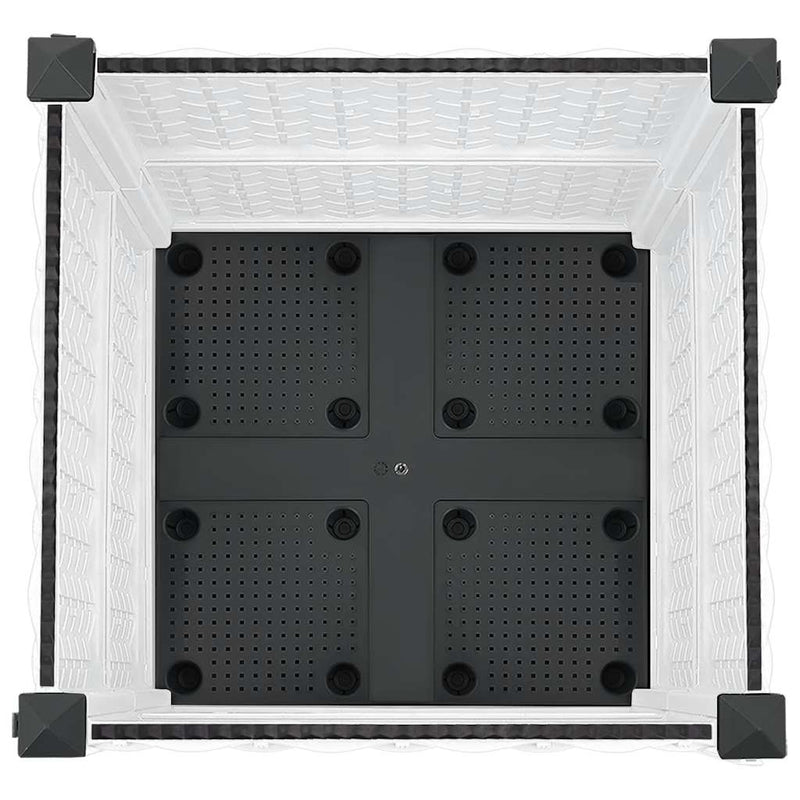 Fioriera Rialzata 40x40x38 cm in Polipropilene - immagine 6 | SolPatio - Image 6 of 13