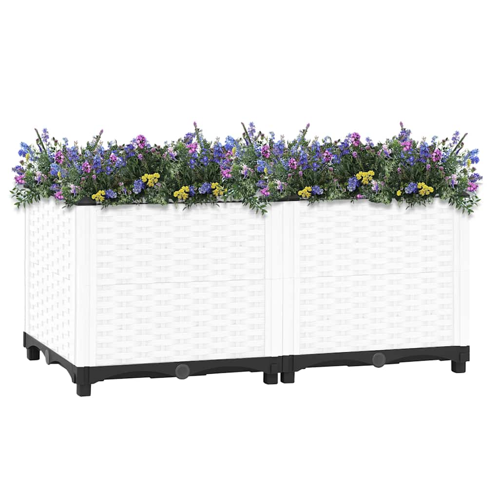 vidaXL Fioriera Rialzata 80x40x38 cm in Polipropilene - Image 8 of 50