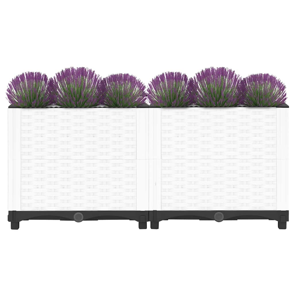 vidaXL Fioriera Rialzata 80x40x38 cm in Polipropilene - Image 14 of 50