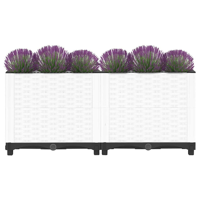 vidaXL Fioriera Rialzata 80x40x38 cm in Polipropilene - Image 14 of 50