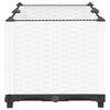 vidaXL Raised Planter, Polypropylene, 80x80x38 cm, Light Grey - Image 14 of 33