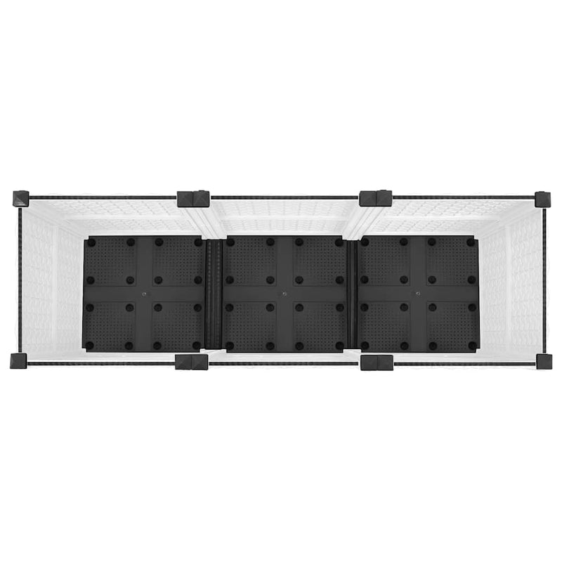 vidaXL Fioriera Rialzata 120x40x71 cm in Polipropilene - Image 23 of 44