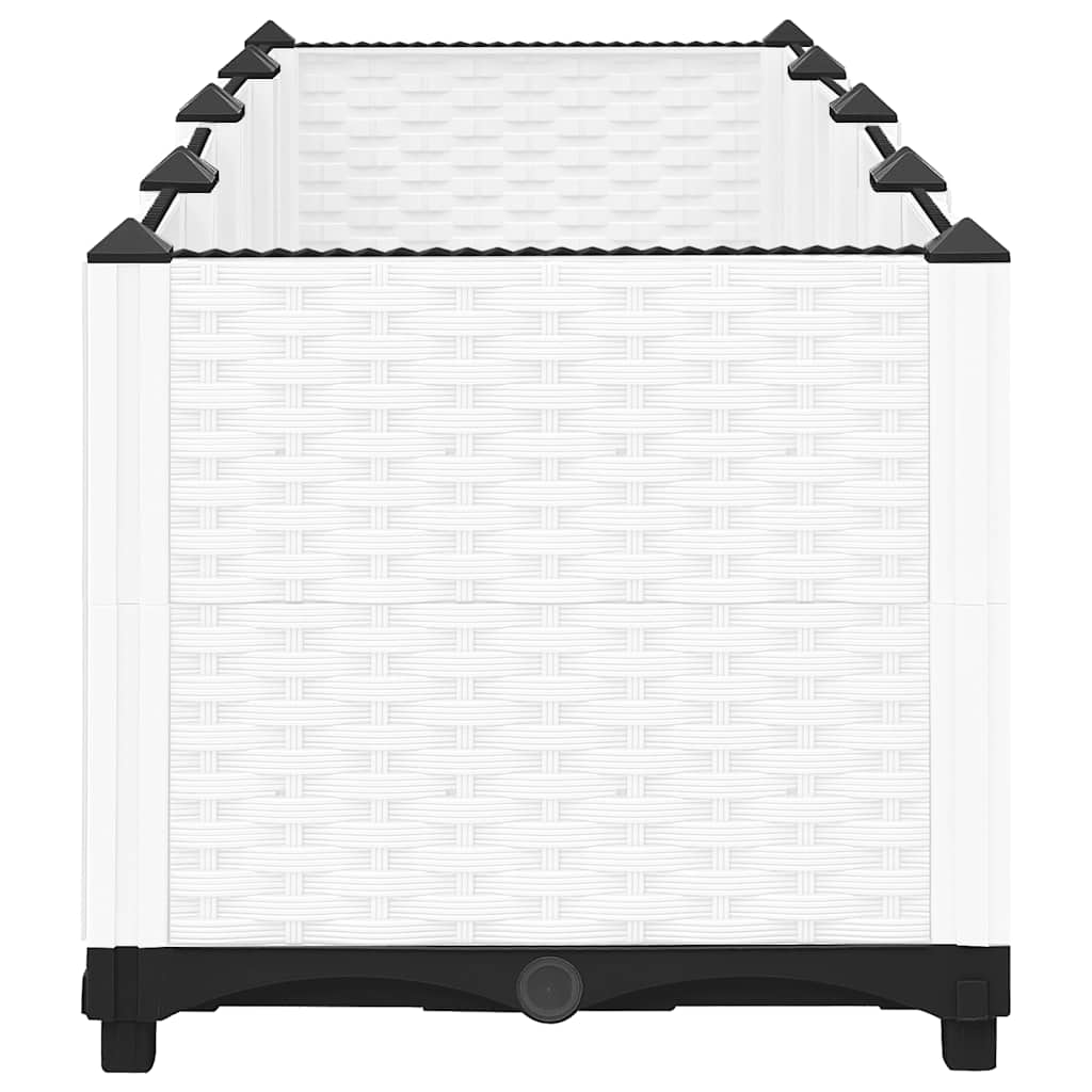 vidaXL Raised Planter, Polypropylene, 160x40x38 cm, Light Grey - Image 24 of 60