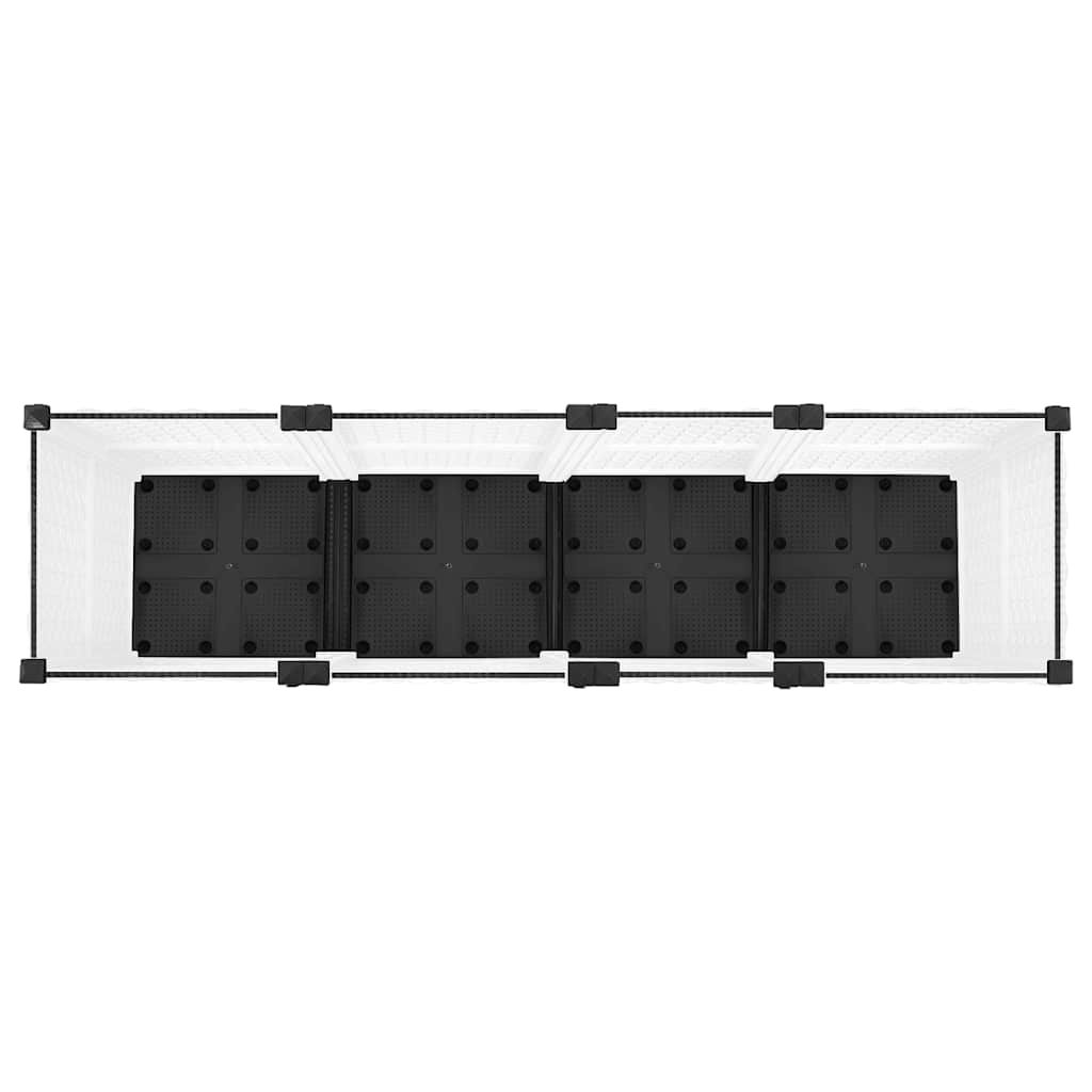 vidaXL Raised Planter, Polypropylene, 160x40x38 cm, Light Grey - Image 35 of 60