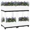 vidaXL Fioriera Rialzata 80x40x38 cm in Polipropilene - Image 6 of 50