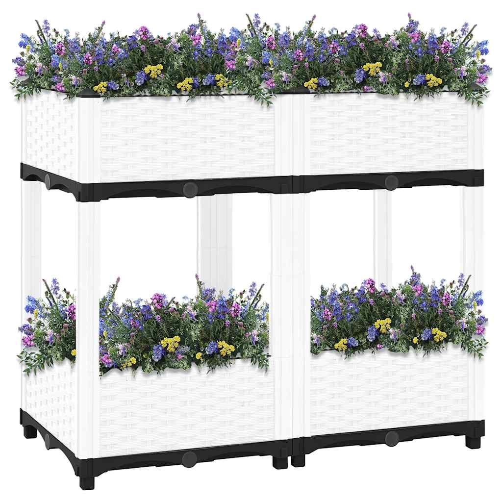 vidaXL Fioriera Rialzata 80x40x38 cm in Polipropilene - Image 6 of 50