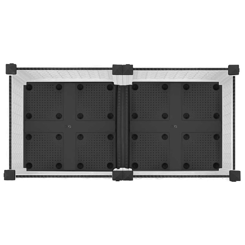 vidaXL Raised Planter, Polypropylene, 80x40x23 cm, Light Gray - Image 13 of 33