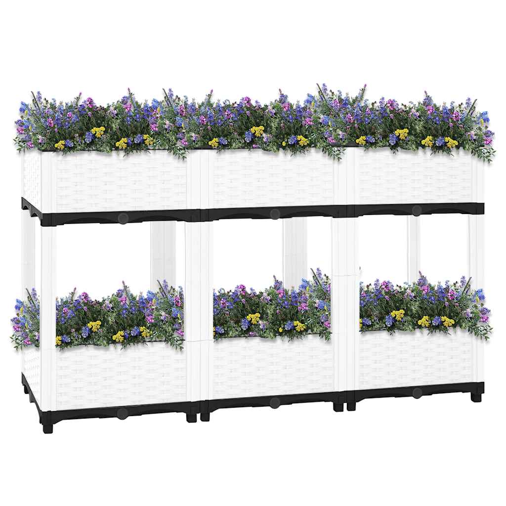 vidaXL Fioriera Rialzata 120x40x71 cm in Polipropilene - Image 2 of 44