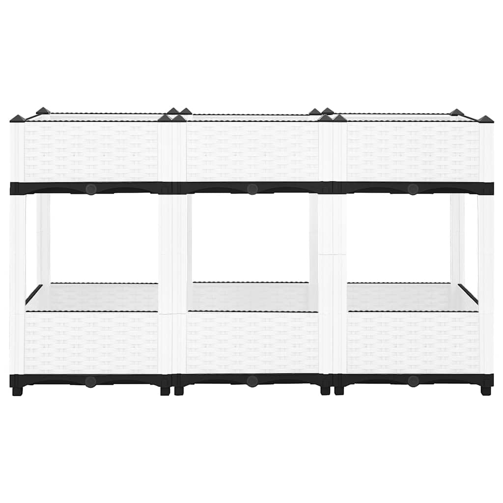 vidaXL Fioriera Rialzata 120x40x71 cm in Polipropilene - Image 14 of 44