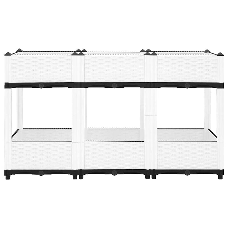 vidaXL Fioriera Rialzata 120x40x71 cm in Polipropilene - Image 14 of 44