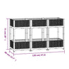 vidaXL Fioriera Rialzata 120x40x71 cm in Polipropilene - Image 34 of 44