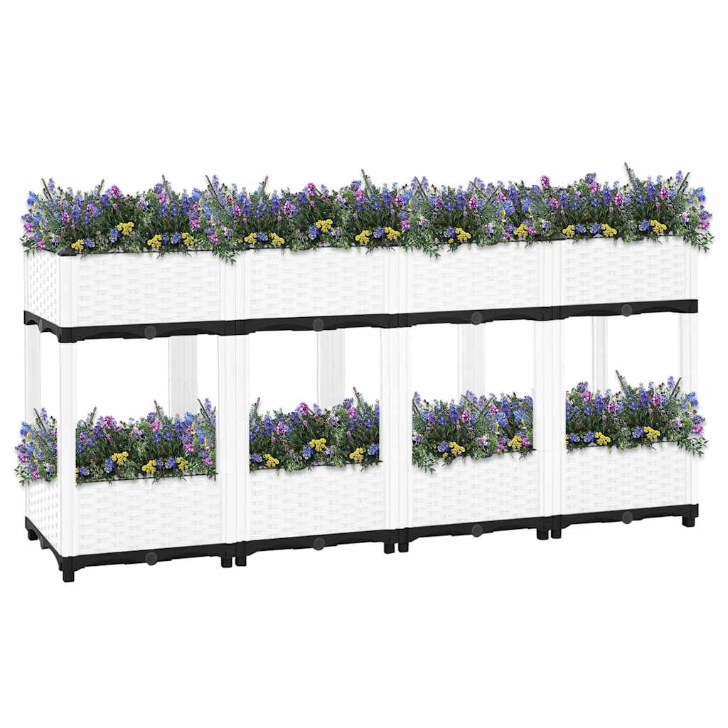 vidaXL Fioriera Rialzata 120x40x71 cm in Polipropilene - Image 4 of 44
