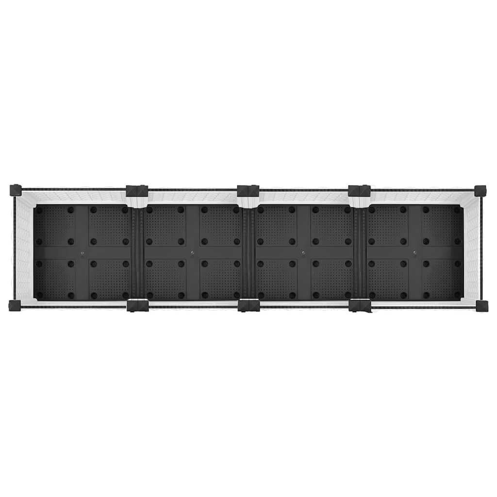 vidaXL Fioriera Rialzata 120x40x71 cm in Polipropilene - Image 15 of 44