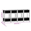 vidaXL Fioriera Rialzata 160x40x23 cm in Polipropilene - Image 33 of 52