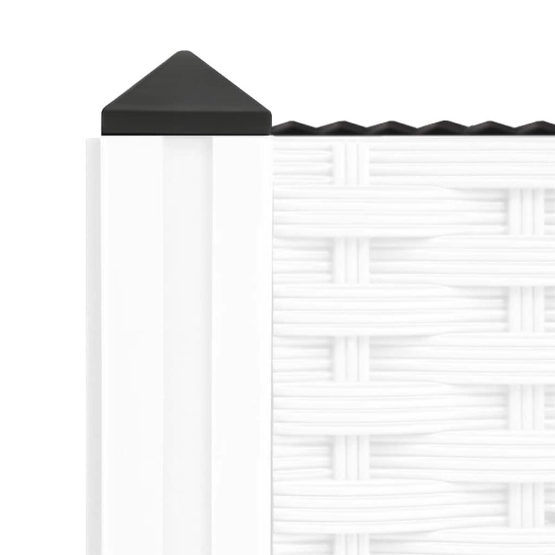 vidaXL Raised Planter, Polypropylene, 80x80x38 cm, Light Grey - Image 16 of 33
