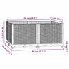 vidaXL Fioriera Rialzata 80x40x38 cm in Polipropilene - Image 30 of 50