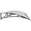 vidaXL Door Canopy, Polycarbonate, 300x100 cm, Black - Image 13 of 24