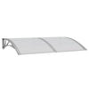 vidaXL Marquesina para Puerta de Policarbonato 150x100 cm Gris - Image 4 of 12